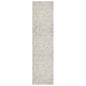 8' Ivory And Gray Abstract Runner Rug