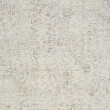 9' X 12' Ivory and Gray Abstract Area Rug