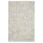 8' Ivory And Gray Abstract Runner Rug