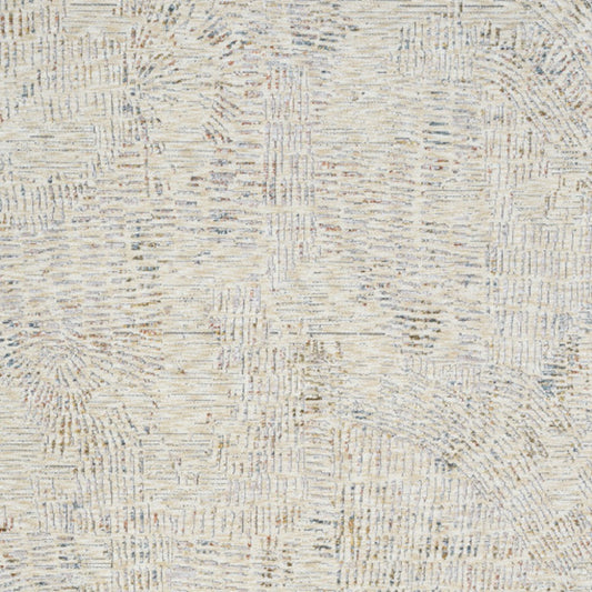 9' X 12' Ivory and Gray Abstract Area Rug