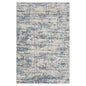 2' X 3' Blue and Ivory Abstract Area Rug