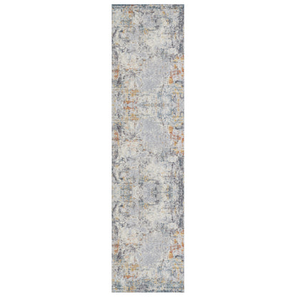 2' X 3' Gray and Ivory Abstract Area Rug