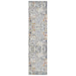 2' X 3' Gray and Ivory Abstract Area Rug