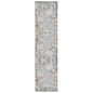 2' X 3' Gray and Ivory Abstract Area Rug