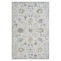 2' X 3' Ivory and Blue Floral Area Rug