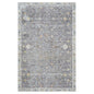 2' X 3' Gray and Ivory Floral Area Rug