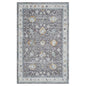 2' X 3' Gray and Ivory Floral Area Rug