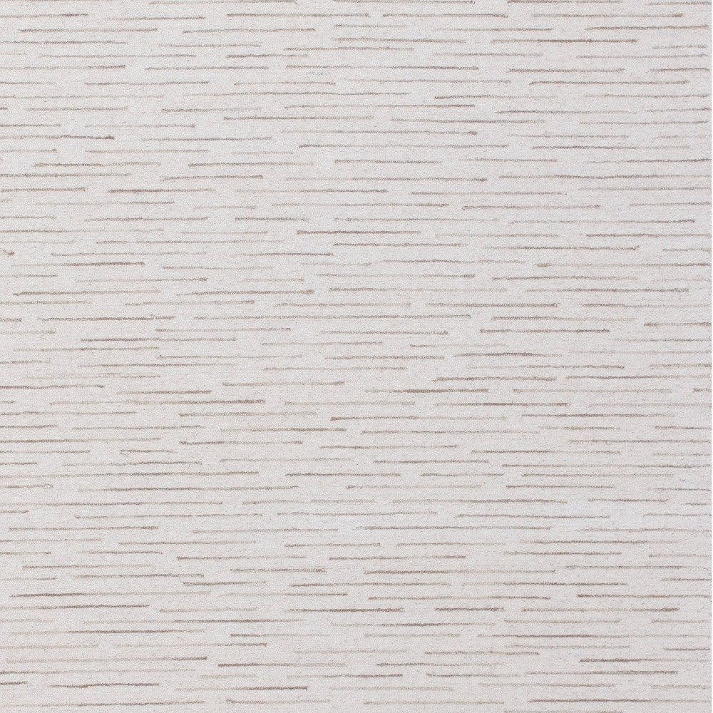 5' X 8' Ivory and Blue Wool Striped Hand Tufted Area Rug