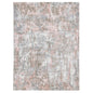 6' X 9' Gray and Pink Abstract Hand Loomed Area Rug