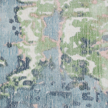 2' X 3' Gray and Yellow Abstract Hand Loomed Area Rug