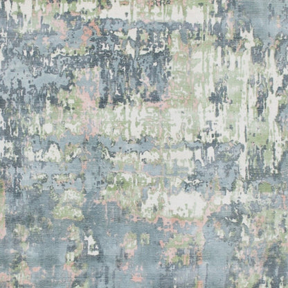 2' X 3' Gray and Yellow Abstract Hand Loomed Area Rug