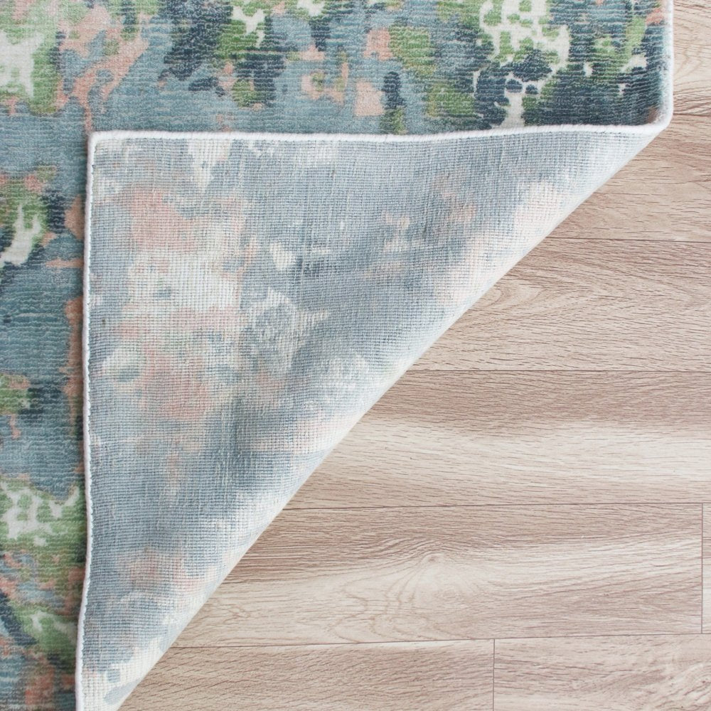 2' X 3' Gray and Yellow Abstract Hand Loomed Area Rug