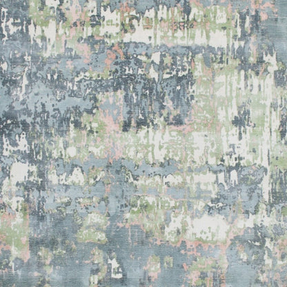 2' X 3' Gray and Yellow Abstract Hand Loomed Area Rug