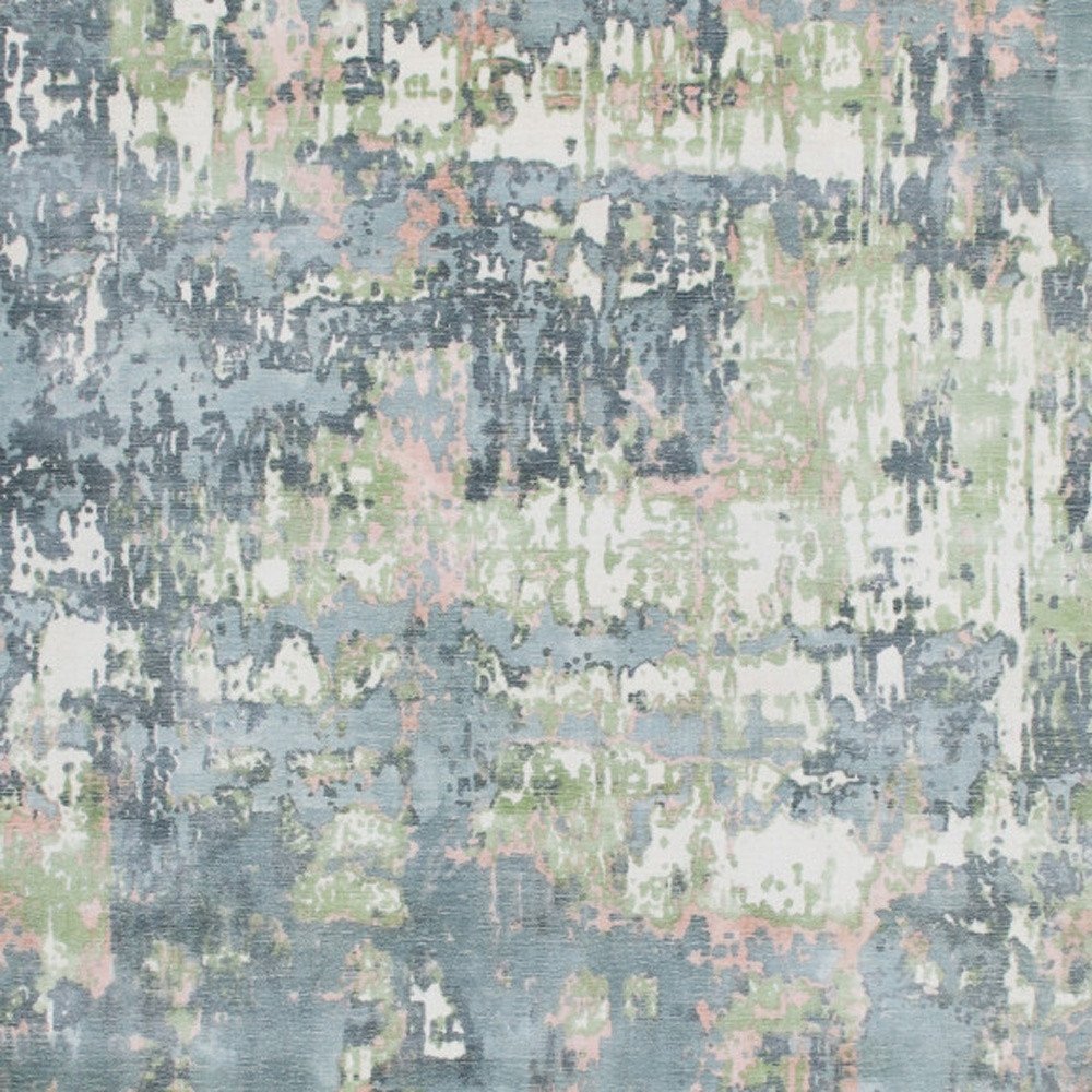 2' X 3' Gray and Yellow Abstract Hand Loomed Area Rug