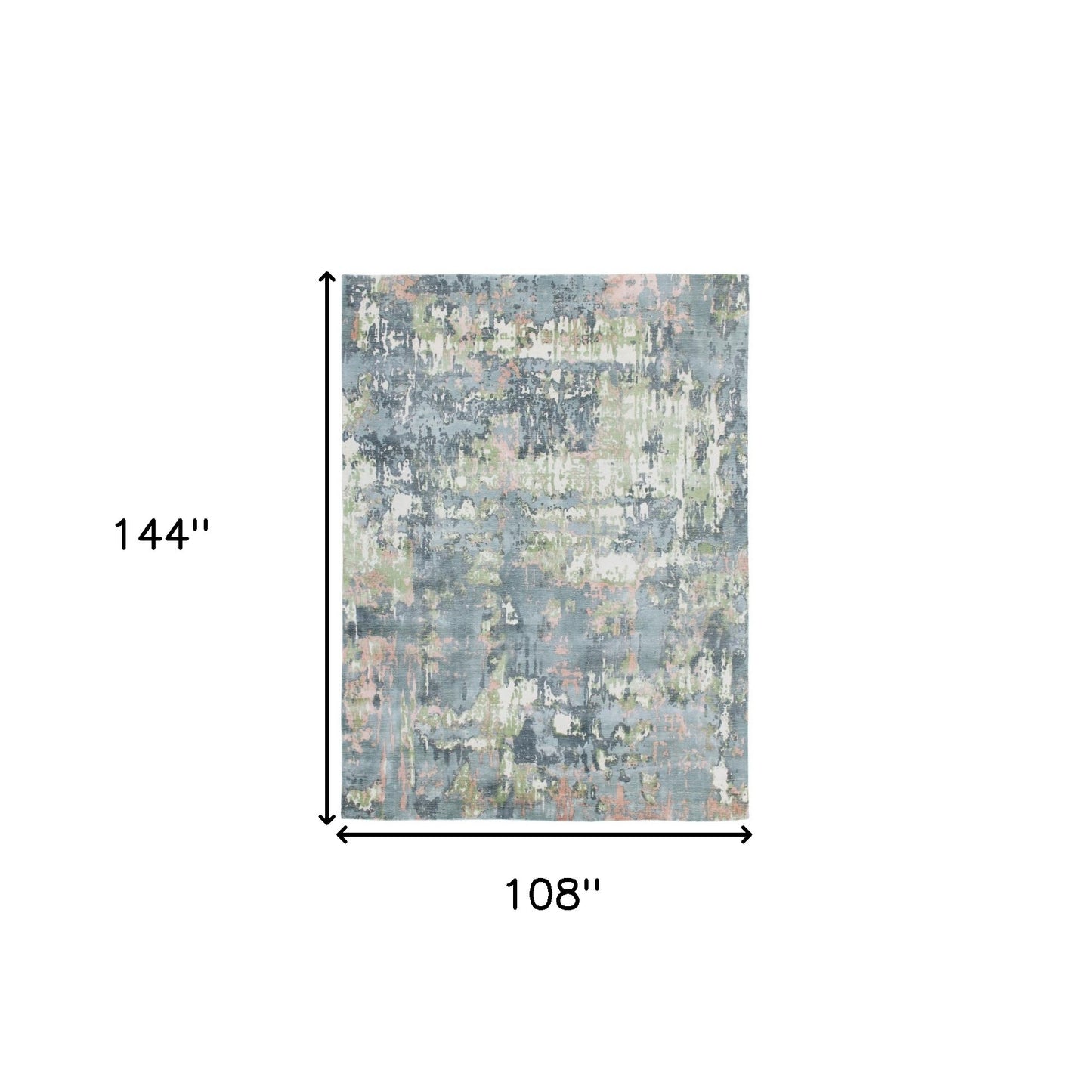 2' X 3' Gray and Yellow Abstract Hand Loomed Area Rug