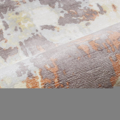 2' X 3' Brown Abstract Hand Loomed Area Rug