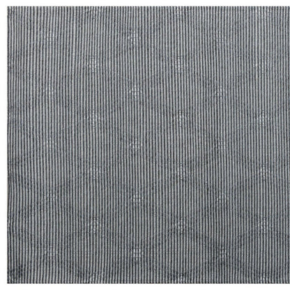 10' X 14' Blue and Ivory Wool Geometric Hand Woven Area Rug