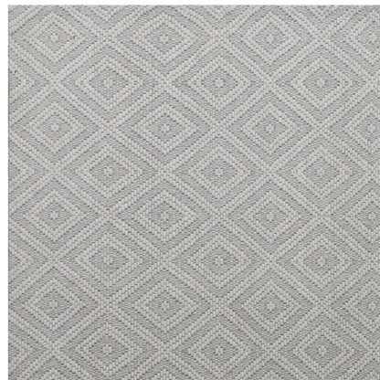 2' X 3' Ivory Wool Geometric Hand Woven Area Rug