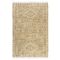 9' X 12' Natural and Ivory Medallion Hand Woven Area Rug