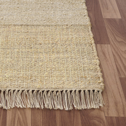 2' X 3' Ivory Abstract Hand Woven Area Rug