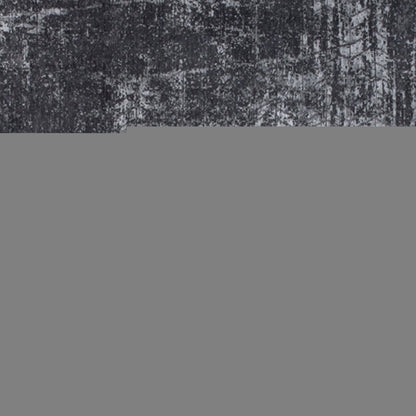 10' Black And Gray Chevron Runner Rug
