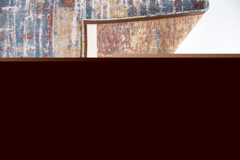 10' White Abstract Runner Rug