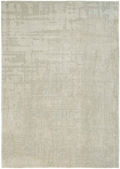 10' Gray and Beige Abstract Non Skid Area Rug