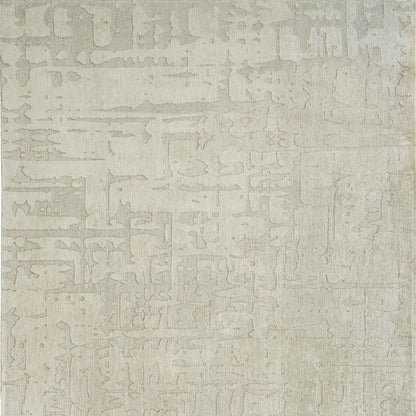 10' Gray and Beige Abstract Non Skid Area Rug