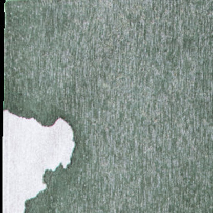 7' X 9' Gray and Green Abstract Non Skid Area Rug