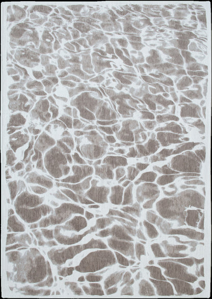 3' X 5' Gray Abstract Non Skid Area Rug