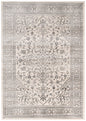 8' X 10' Ivory and Gray Oriental Area Rug