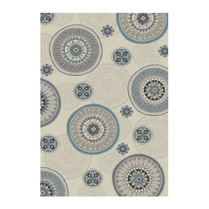8' X 10' Ivory and Gray Geometric Area Rug