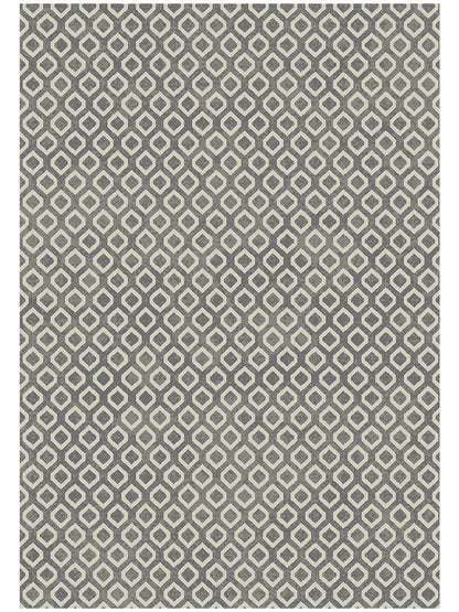 5' X 8' Beige and Gray Geometric Area Rug