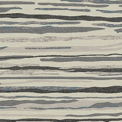 8' X 10' Beige and Gray Abstract Area Rug