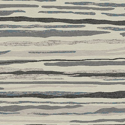 5' X 8' Beige and Gray Abstract Area Rug