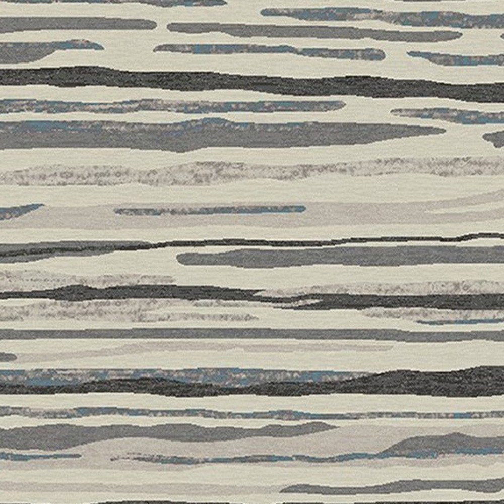 8' X 10' Beige and Gray Abstract Area Rug