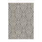 5' X 8' Ivory Blue and Gray Damask Distressed Area Rug