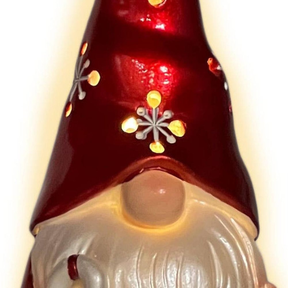 Set of Three Animated White And Red Resin Hanging Figurine Ornament s