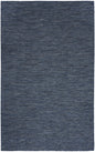 4' X 6' Blue Geometric Power Loom Non Skid Area Rug