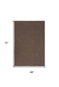 4' X 6' Brown Geometric Power Loom Non Skid Area Rug