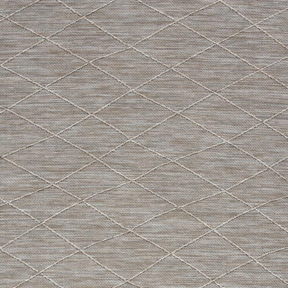 4' X 6' Gray Geometric Power Loom Non Skid Area Rug