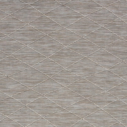4' X 6' Gray Geometric Power Loom Non Skid Area Rug