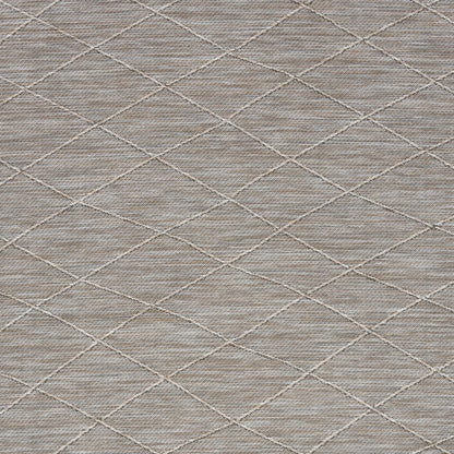 4' X 6' Gray Geometric Power Loom Non Skid Area Rug