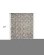 5' X 7' Gray Geometric Distressed Area Rug