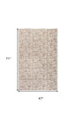 4' X 6' Brown Geometric Distressed Area Rug
