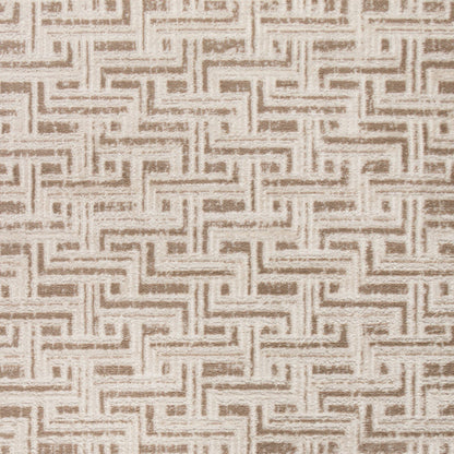 4' X 6' Brown Geometric Distressed Area Rug