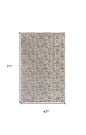 4' X 6' Gray Geometric Distressed Area Rug