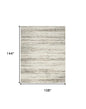 9' X 12' Cream Abstract Distressed Area Rug