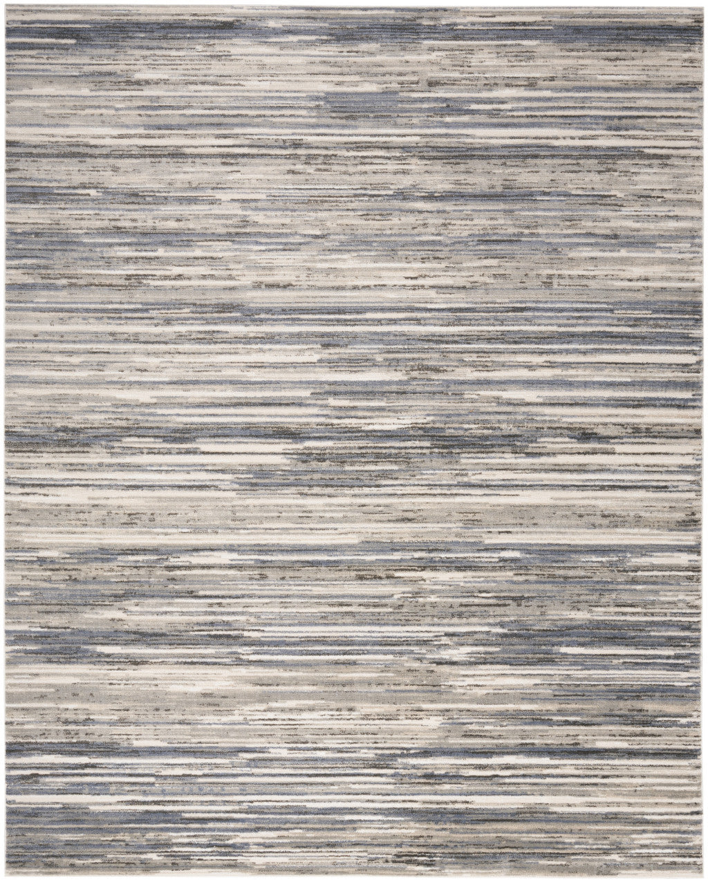 8' X 10' Cream Abstract Distressed Area Rug