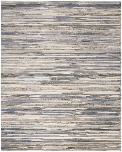 8' X 10' Cream Abstract Distressed Area Rug